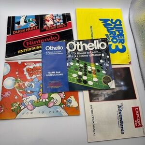 Nintendo NESBooklet Instruction Manual Only lot of 5 Super Mario 3 Mario Bubble